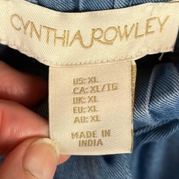 CYNTHIA ROWLEY 100% Lyocell Pull On Pants Drawstring XL - Picture 6 of 16